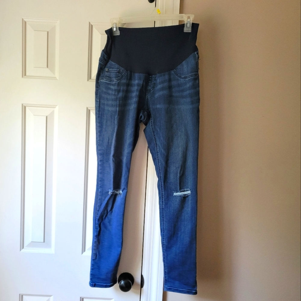 Indigo Blue Ankle Maternity Jeggings